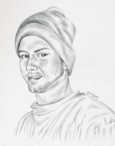 graphite portrait man