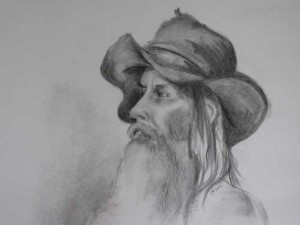 old man charcoal