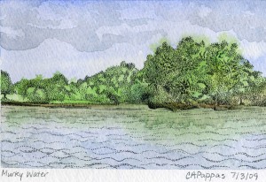 lake sketch
