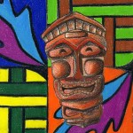 colored pencil tribal design
